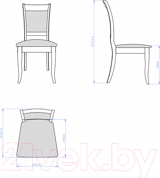 Изображение товара Стул Мебель-Класс Веста (Bristol com 01/серый)