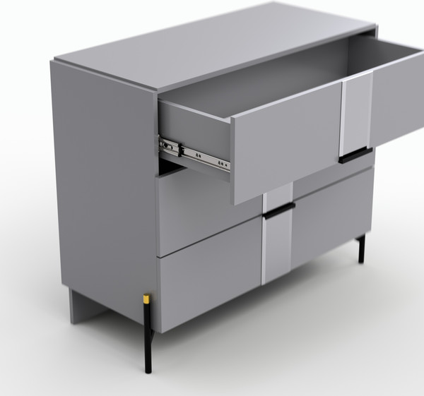 Изображение товара Комод Кастанье Дезире СК 004-06 (серый)