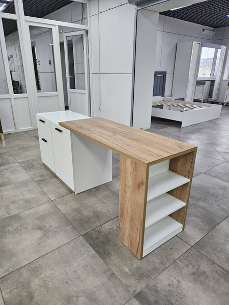 Изображение товара Тумба Кастанье Оптимус ОК 001-01 (белый/дуб крафт)