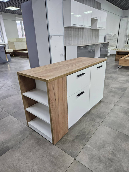 Изображение товара Тумба Кастанье Оптимус ОК 001-01 (белый/дуб крафт)