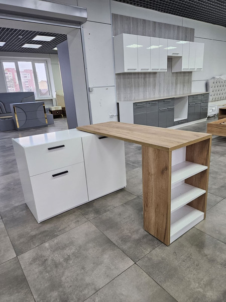 Изображение товара Тумба Кастанье Оптимус ОК 001-01 (белый/дуб крафт)