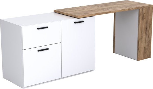 Изображение товара Тумба Кастанье Оптимус ОК 001-01 (белый/дуб крафт)