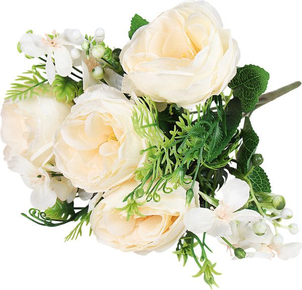 Изображение товара Искусственный букет ForGarden Роза BN11046 (кремовый)