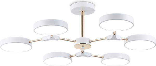 Изображение товара Люстра Ambrella FL516333/6 WH/FGD (белый/золото)