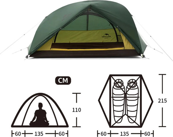 Изображение товара Палатка Naturehike Star-river / NH17T012-T-2FGR (зеленый)