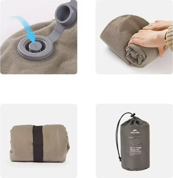 Изображение товара Подушка туристическая Naturehike 66x33.6x12см / CNK2300DZ024-CHBEL  (бежевый)