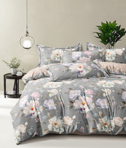 Изображение товара Комплект постельного белья Реноме 2сп Оливковая коллекция. Простыня на резинке УУ 6797 (поплин)