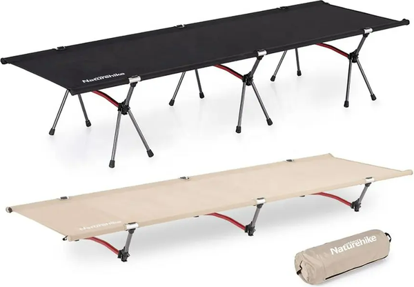 Изображение товара Раскладушка туристическая Naturehike XJC04 190х65х38см / NH19JJ006-BL (черный)