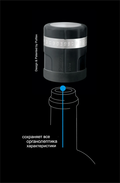 Изображение товара Пробка для бутылок Pulltex С угольным фильтром AntiOx / 8435179495074