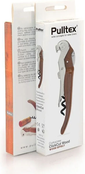 Изображение товара Штопор для вина Pulltex ClickCut Wood Effect / 8435179491267