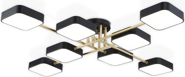 Изображение товара Люстра Ambrella FL516348/8 BK/GD (черный/золото)