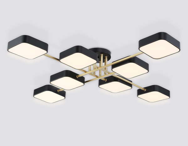 Изображение товара Люстра Ambrella FL516348/8 BK/GD (черный/золото)