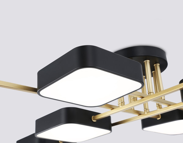 Изображение товара Люстра Ambrella FL516348/8 BK/GD (черный/золото)