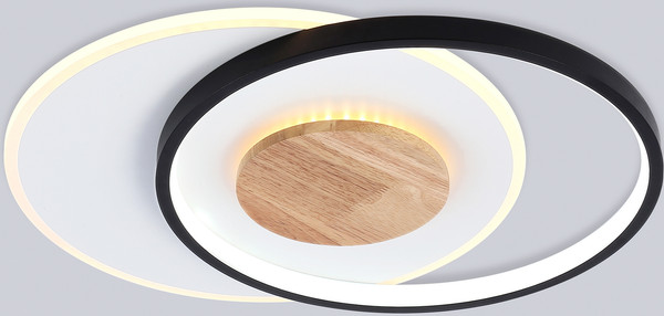 Изображение товара Люстра Ambrella FL4789 WH/BK/WD (белый/черный/дерево)