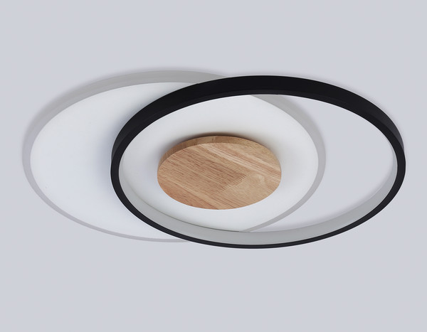 Изображение товара Люстра Ambrella FL4789 WH/BK/WD (белый/черный/дерево)