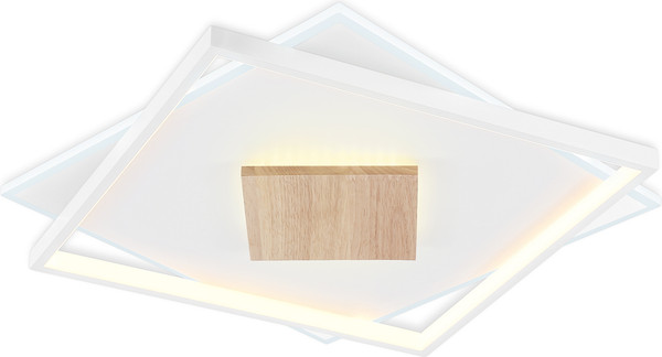 Изображение товара Потолочный светильник Ambrella FL4790 WH/WD (белый/дерево)