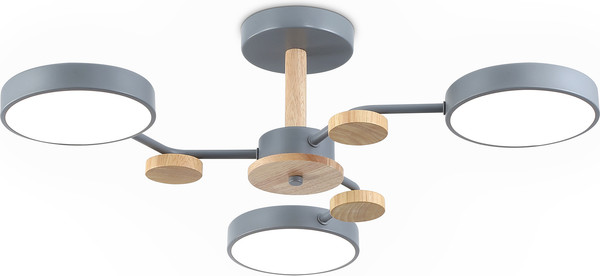 Изображение товара Люстра Ambrella FL4856/3 GR/WD (серый/дерево)
