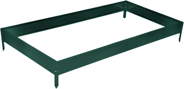 Изображение товара Грядка модульная GREENGO Оцинкованная 195x100x15см (темно-зеленый)