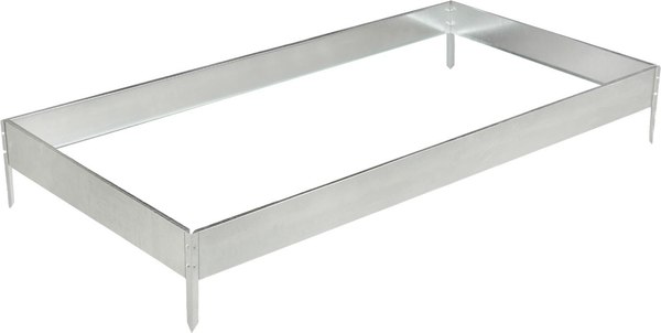 Изображение товара Грядка модульная GREENGO Оцинкованная 195x100x15см (серый)