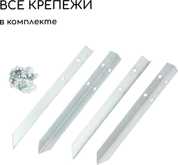 Изображение товара Грядка модульная GREENGO Оцинкованная 195x100x15см (серый)