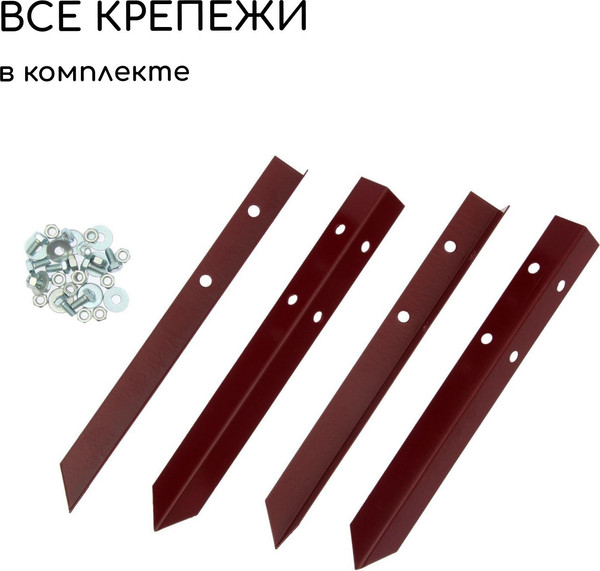 Изображение товара Грядка модульная GREENGO Оцинкованная 195x100x15см (коричневый)