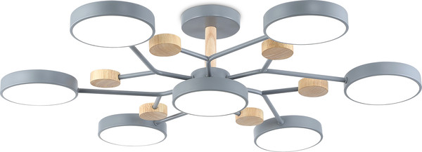 Изображение товара Люстра Ambrella FL4865/7 GR/WD (серый/дерево)