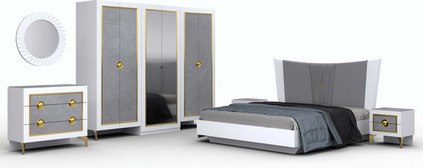 Изображение товара Двуспальная кровать Кастанье Теона-6 180см СК 003-02 (белый)