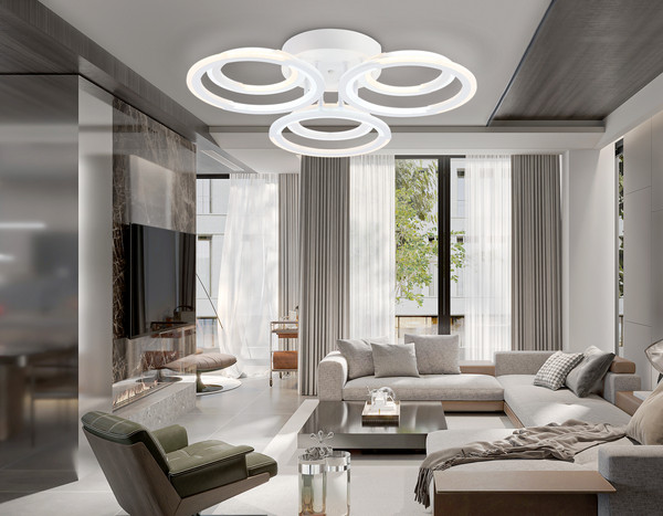 Изображение товара Люстра Ambrella FA8943/3+3 WH (белый)