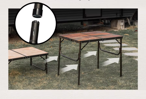 Изображение товара Стол складной Naturehike 90х60х37см / NH20JJ028-LWOOD (темно-коричневый)