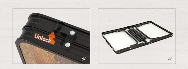 Изображение товара Стол складной Naturehike 90х60х37см / NH20JJ028-LWOOD (темно-коричневый)