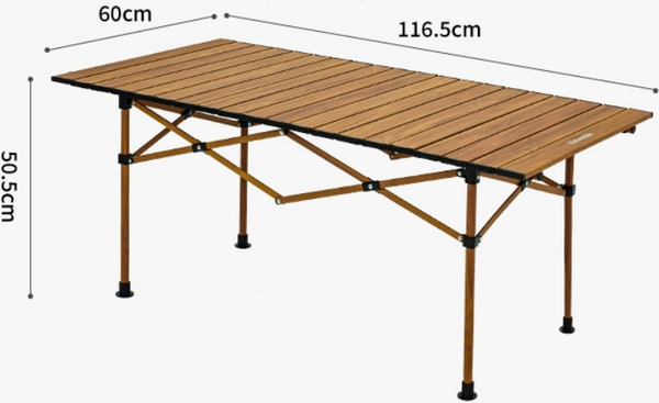 Изображение товара Стол складной Naturehike 116.5х60х50.5см / CNH22JU038-LSI (коричневый)