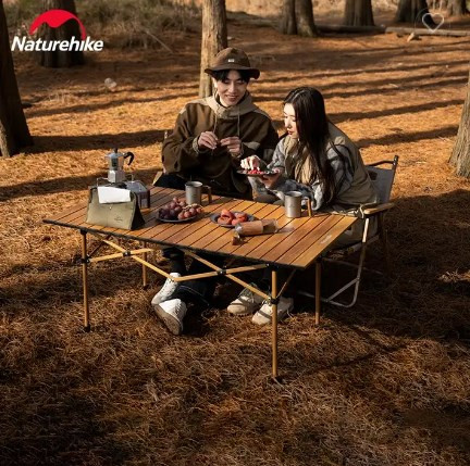 Изображение товара Стол складной Naturehike 116.5х60х50.5см / CNH22JU038-LSI (коричневый)