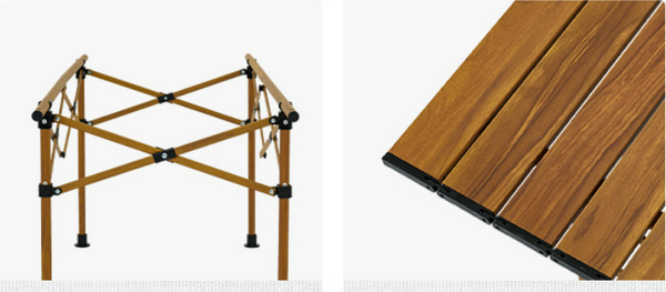 Изображение товара Стол складной Naturehike 116.5х60х50.5см / CNH22JU038-LSI (коричневый)