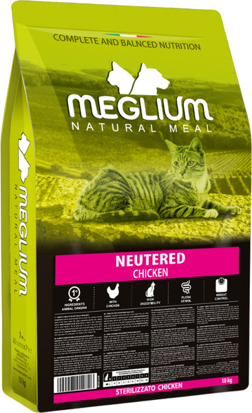 Изображение товара Сухой корм для кошек Meglium Cat Adult Neutered Chicken / MGS1210 (10кг)