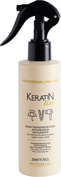 Изображение товара Спрей для волос Phytorelax Laboratories Keratin Liss Thermoprot. Anti-Frizz&Anti-Humidity (200мл)
