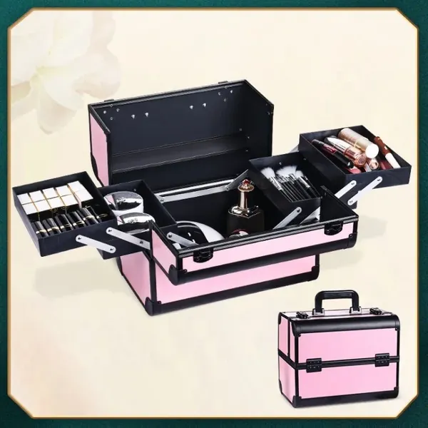 Изображение товара Кейс для косметики Glamify C0014492B (розовый/черный)