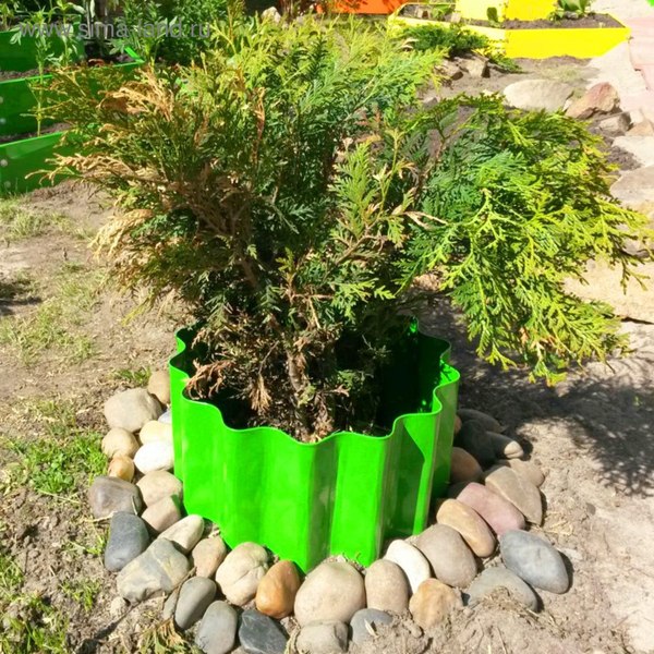 Изображение товара Бордюр садовый GREENGO Волна 110x24см (зеленый)