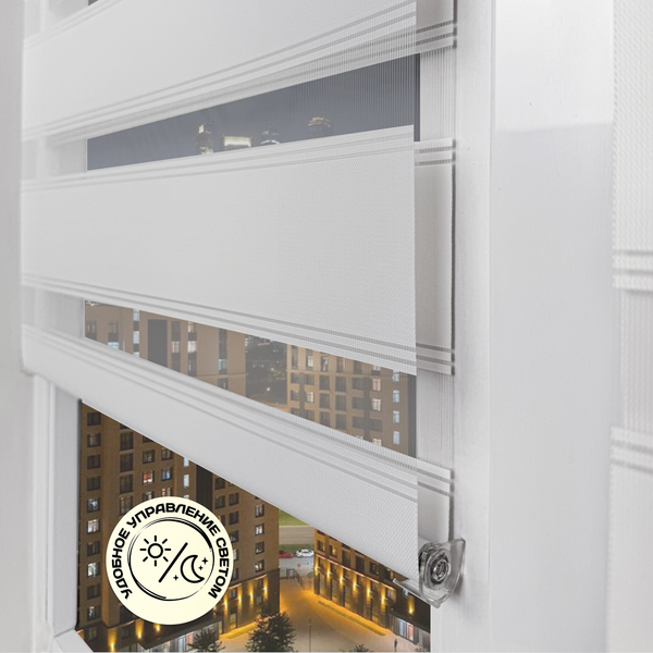 Изображение товара Рулонная штора Sundays Home Лайнс 85х160 (белый)