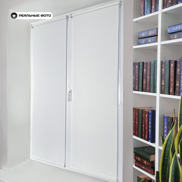 Изображение товара Рулонная штора Sundays Home Твид 57х160 (белый)