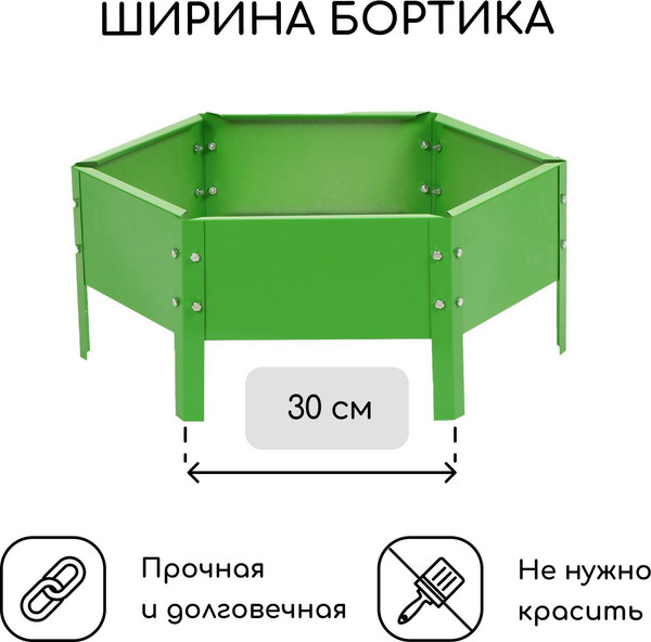 Изображение товара Грядка модульная GREENGO 60см (ярко-зеленый)