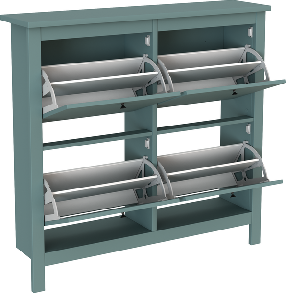 Изображение товара Тумба для обуви Mio Tesoro Сага 113x108 2.08.10.180.6 (темно-бирюзовый)