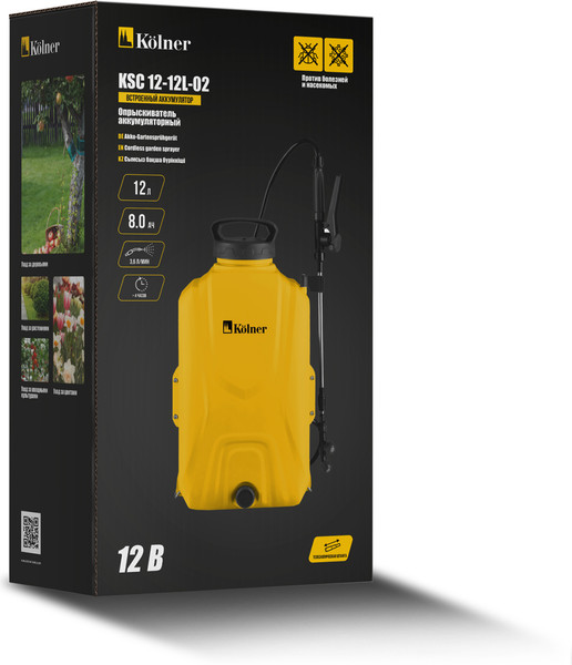 Изображение товара Опрыскиватель аккумуляторный Kolner KSC 12-12L-02