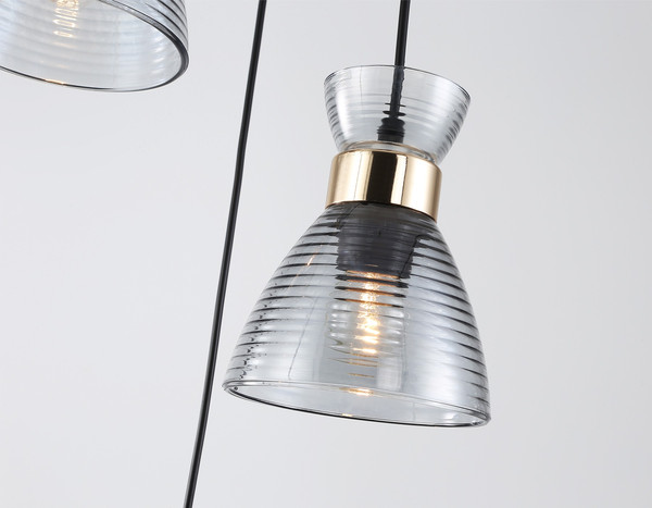 Изображение товара Люстра Ambrella TR3408/3 BK/FGD/SM (черный/золото/дымчатый)