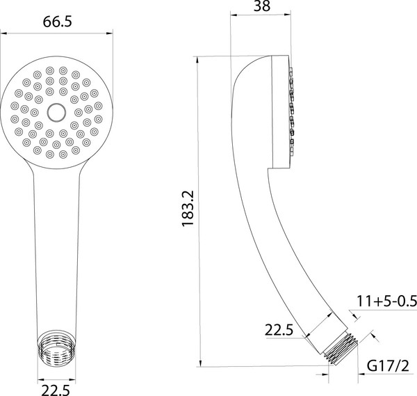 Изображение товара Лейка ручного душа Milardo Essential 1401F66M18