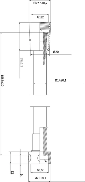 Изображение товара Душевой шланг Milardo Essential 180P16BM19 (1.6м)