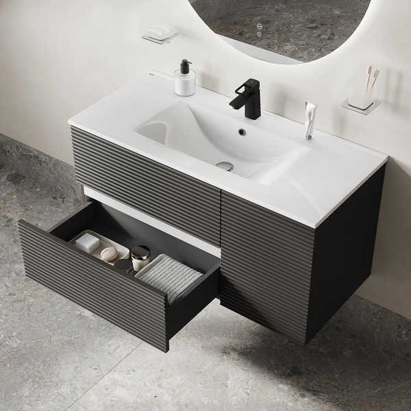 Изображение товара Тумба под умывальник IDDIS Bild BIL10G0i95 (темно-серый)