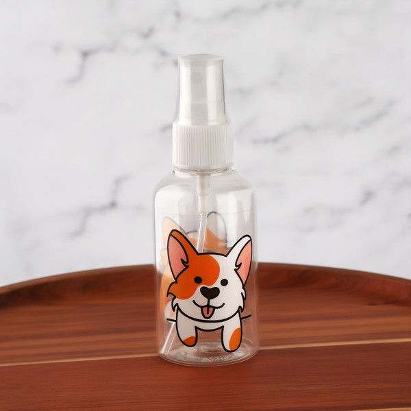 Изображение товара Набор флаконов для косметики Onlytop Корги. В чехле / 7586289 (6шт)