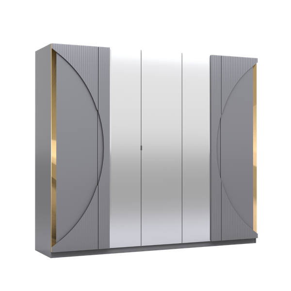 Изображение товара Шкаф Кастанье Каталея 5-ти створчатый СП 046-01 (серый)