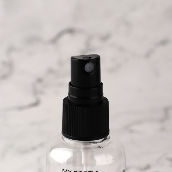 Изображение товара Набор флаконов для косметики Onlytop В чехле / 3547454 (7шт, прозрачный/черный)