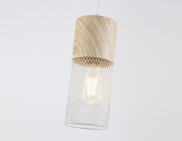 Изображение товара Потолочный светильник Ambrella TR8498 WH/WD (белый/дерево)